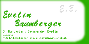 evelin baumberger business card